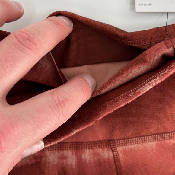 Nike Dri-Fit One Luxe Mid-Rise Oxen Brown Maroon Leggings NWT Small - Picture 11 of 15